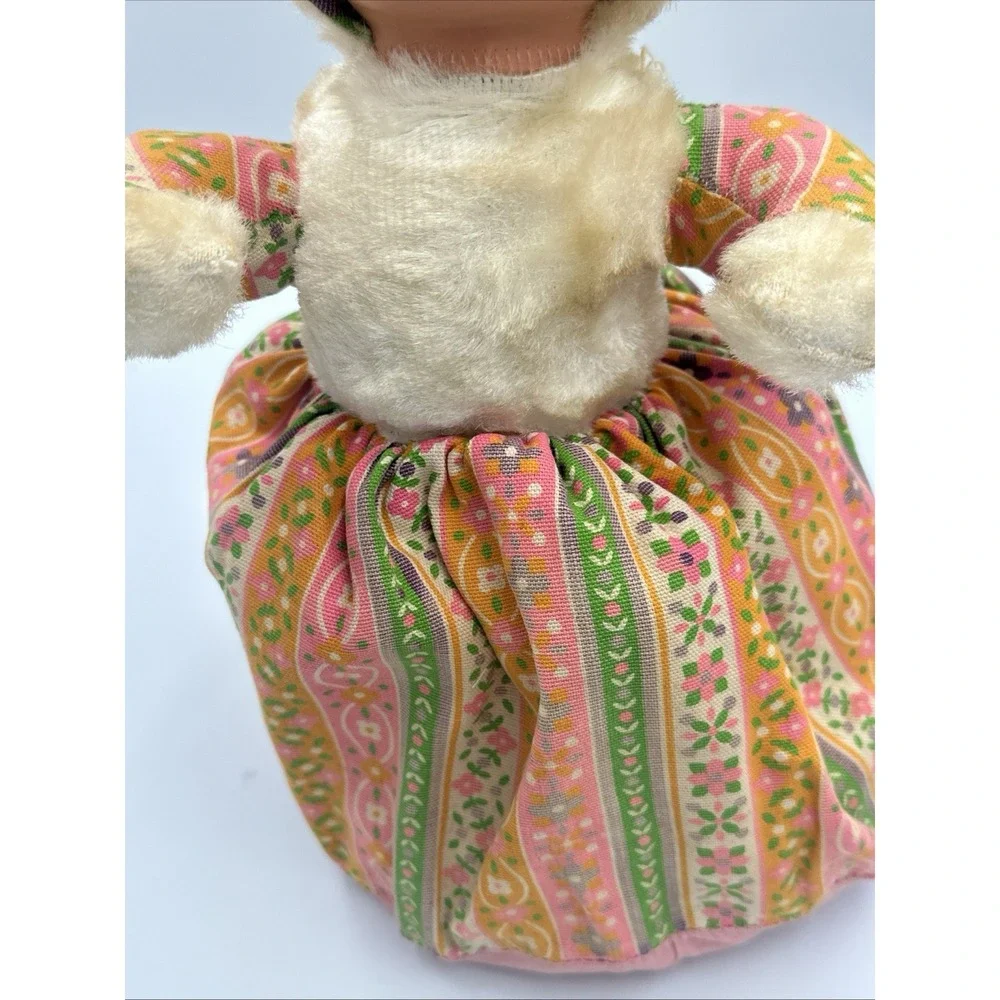 Vintage 1950s Knickerbocker Style Cloth Doll Vinyl Rubber Head Zipper‎ Back USA